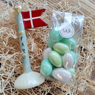 Geschenkkorb für Mama mit Kerzen und Text