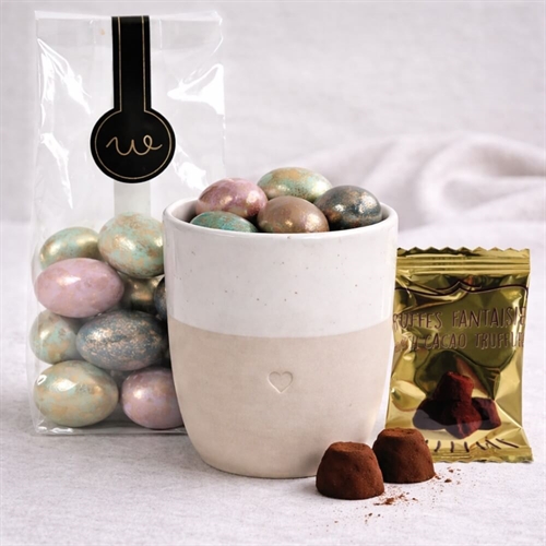 Geschenkkorb für Mama mit Kerzen und Text