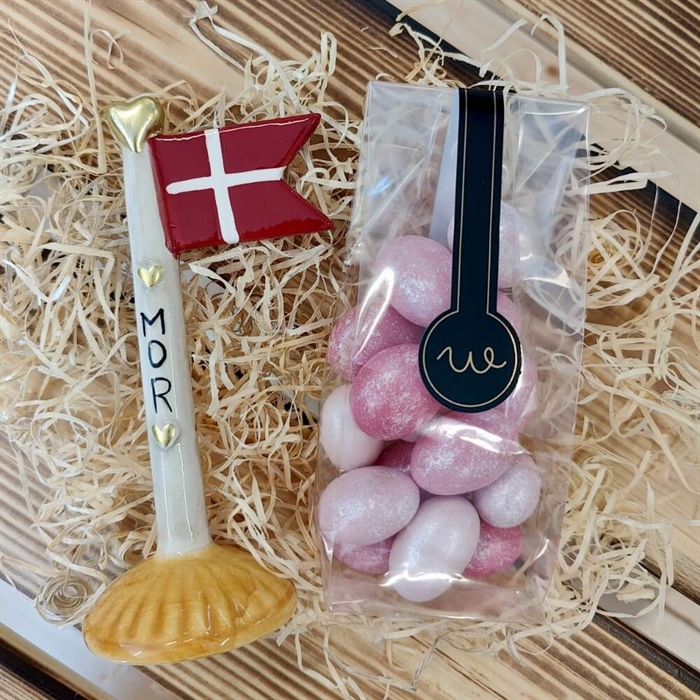 Geschenkkorb für Mama mit Kerzen und Text