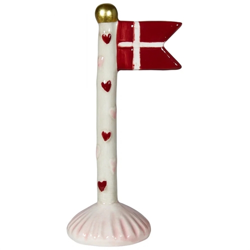 Flaggenmutter/grau H: 14 cm Keramik