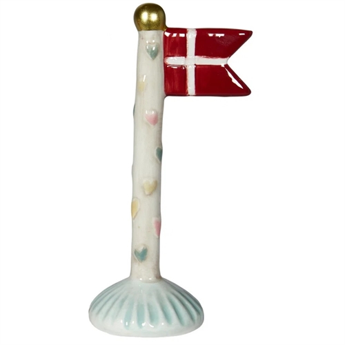 Flaggenmutter/grau H: 14 cm Keramik