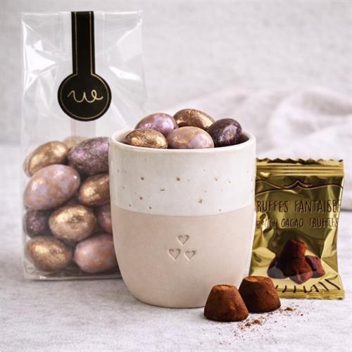 Geschenkkorb für Mama mit Kerzen und Text