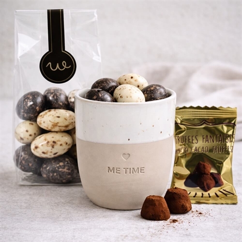 Geschenkkorb für Mama mit Kerzen und Text