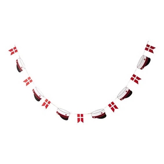 Rote Schülergirlande