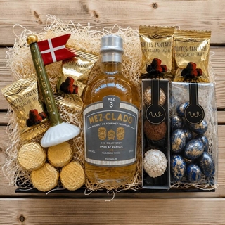 Geschenkkorb für Mama mit Kerzen und Text