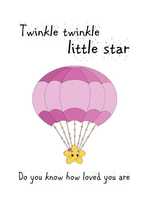 Kinderposter Twinkle kleiner Stern