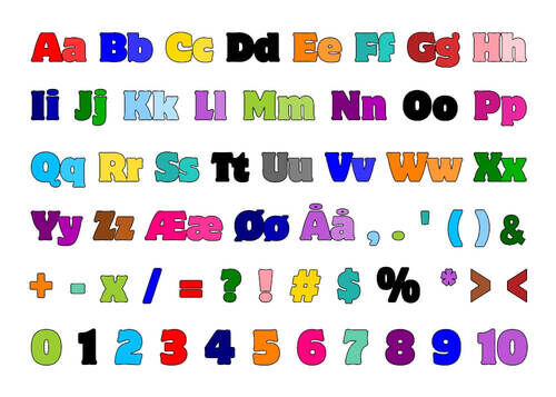 Kinderplakat - Buntes Alphabet 