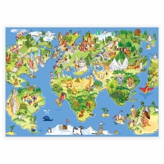 Weltkarte für Kinder