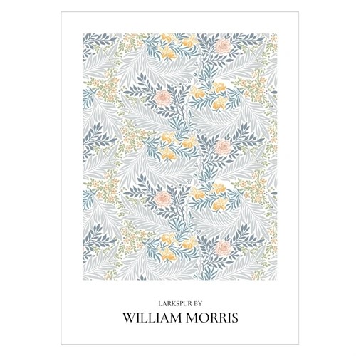 Poster mit RITTERSPORN VON William Morris 1