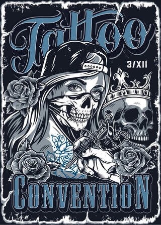 Tattoo Convention Totenkopf - Poster