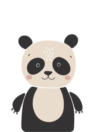 Panda - Kinderplakat