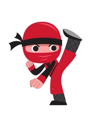 Red Ninja 2 - Kinderplakat