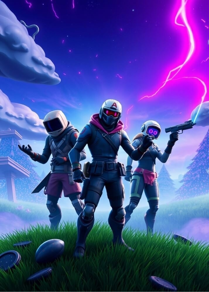 Poster mit Fortnite 2 supercoolem Gaming- Poster