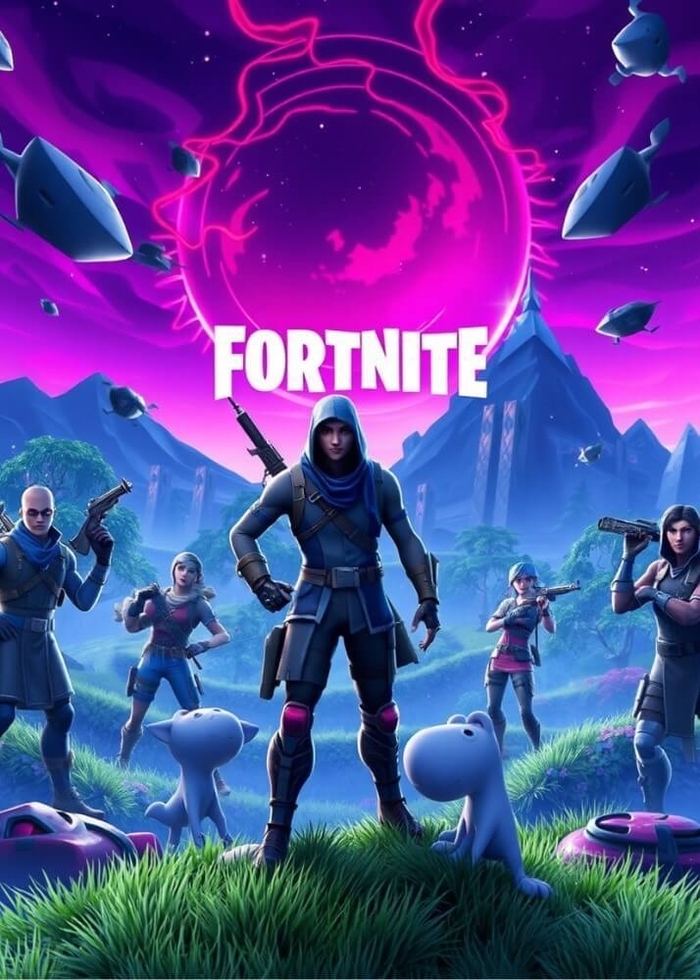 Poster mit Fortnite 7 super cooles Gaming- Poster