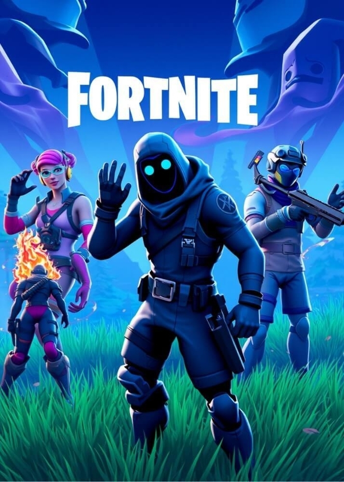 Poster mit Fortnite 9 supercoolem Gaming- Poster