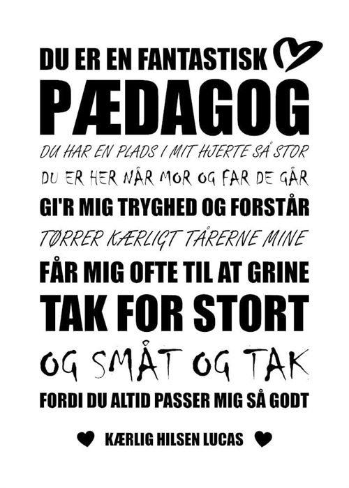 Ein fantastisches Pädagogen- Poster