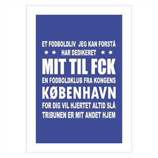 FCK Poster mit Text FCK ist mein Leben