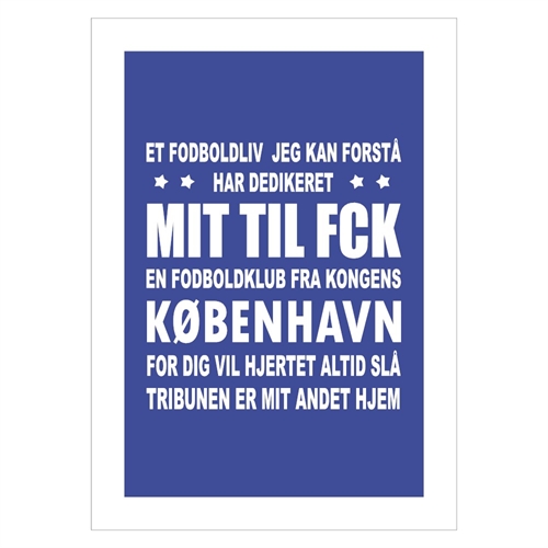 FCK Poster mit Text FCK ist mein Leben