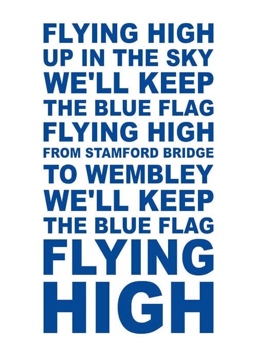 Poster - CHELSEA FC - HOCH FLIEGEN