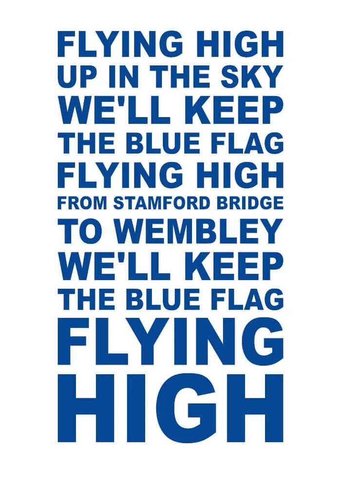 Poster - CHELSEA FC - HOCH FLIEGEN