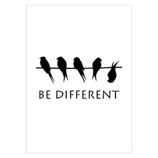 Poster - Seien Sie anders
