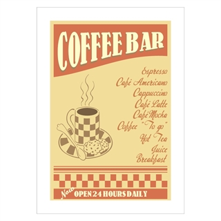 Poster - Kaffeebar
