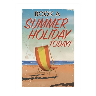 Poster - Buchen Sie noch heute einen Sommerurlaub