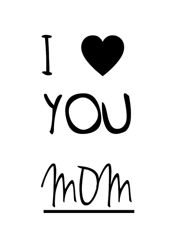 Poster - Ich/Wir Love dich MAMA