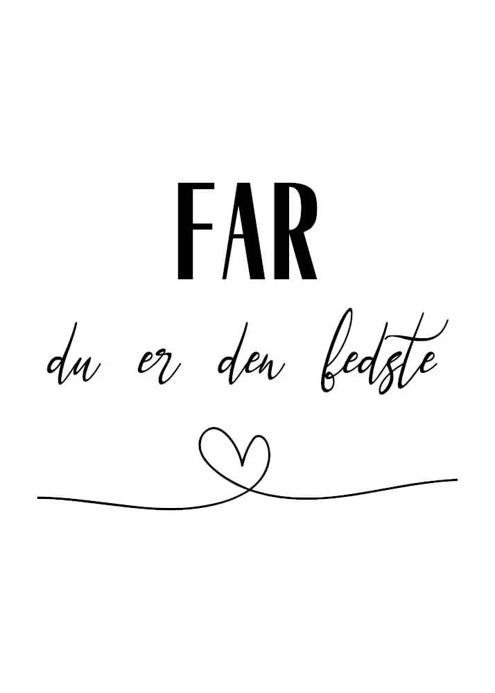 Poster mit dem Text Vater ist der Beste