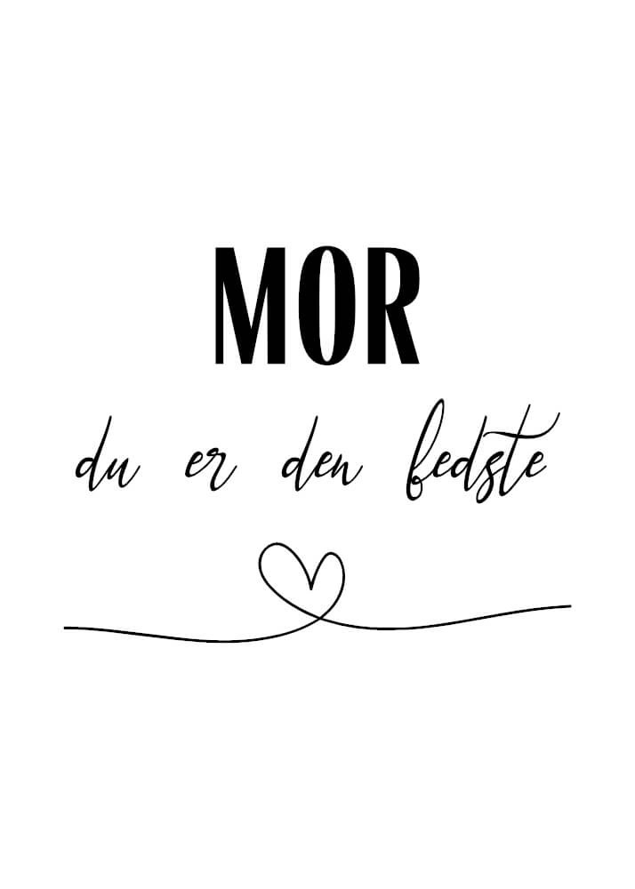 Poster mit dem Text die beste Mutter der Welt