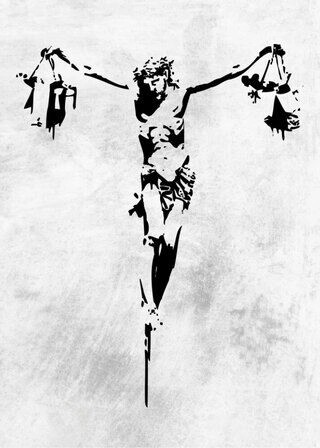 Poster - Jesus von Banksy