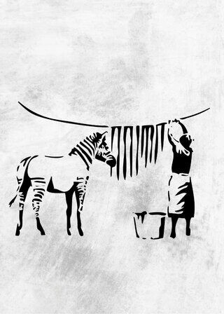 Banksy – Zebrastreifen für trockenes Poster