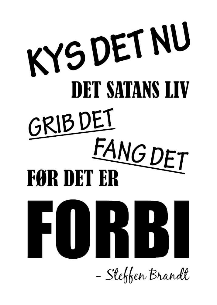 Poster mit Kiss it now the life of Satan