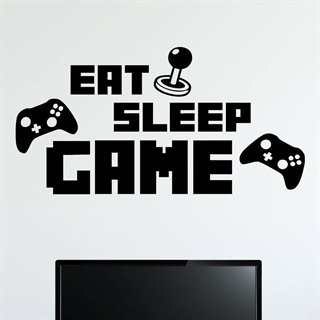 EAT SLEEP GAME 1 - Wandaufkleber