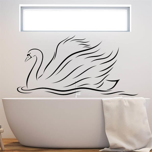 Wandtattoo - Schwan