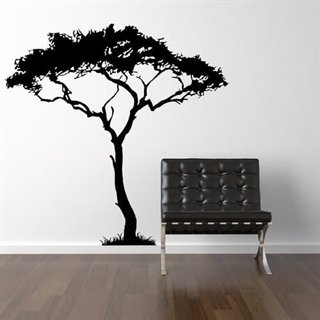 Einfacher Baum - Wandaufkleber