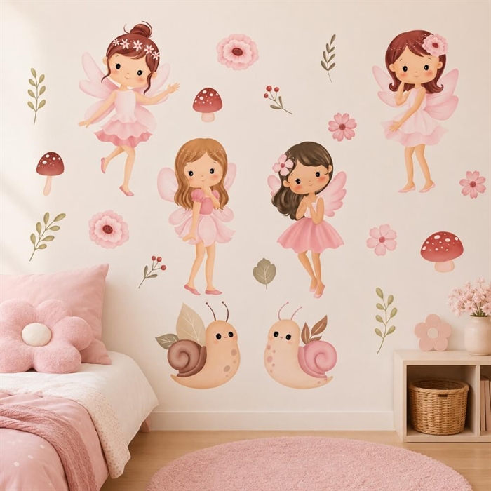 Blumenfeen – Wandsticker