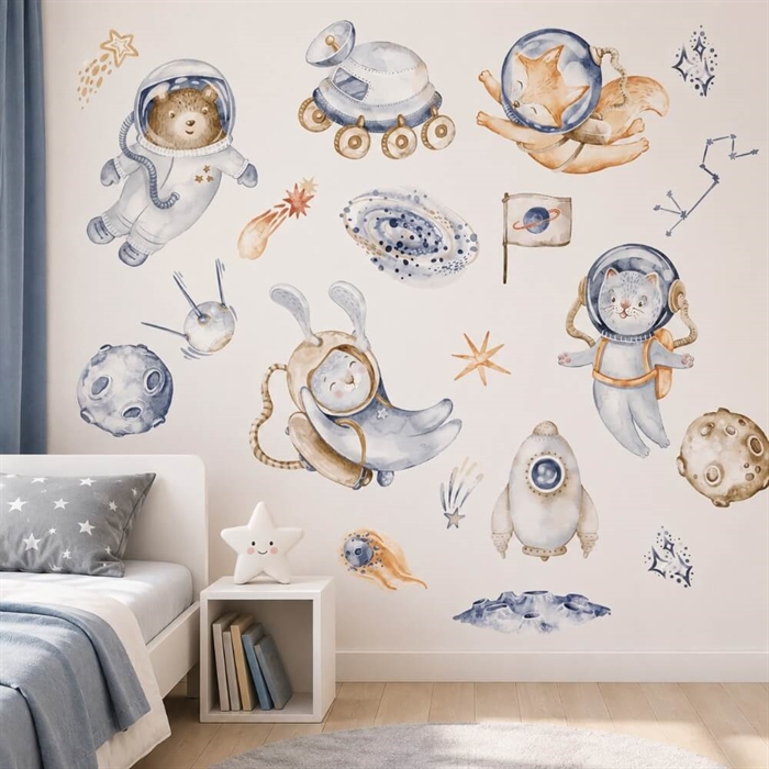 Weltraumfreunde – Wandsticker