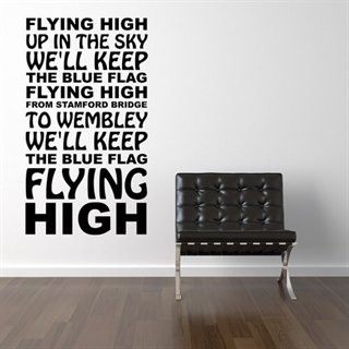 Chelsea FC - Flying High - Wandaufkleber