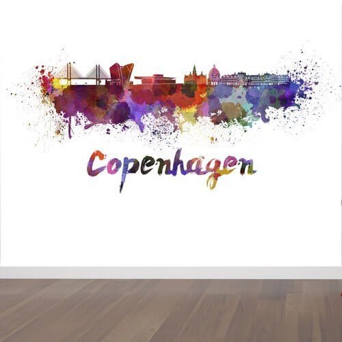 Bedruckte Wandtattoos von Kopenhagen in vielen schönen Farben