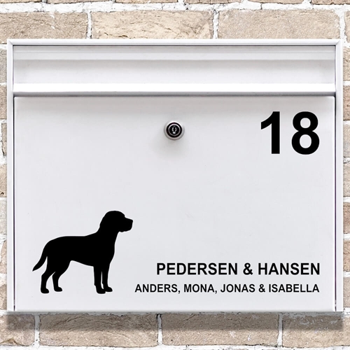 Briefkastenaufkleber Beagle-Silhouette