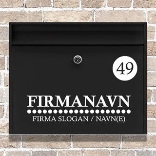 Namensaufkleber FIRMENNAME 2