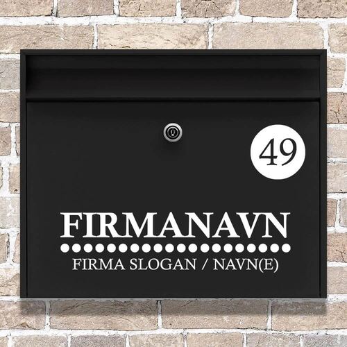 Namensaufkleber FIRMENNAME 2