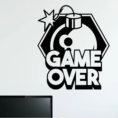 Game over Bomb - Wandtattoo