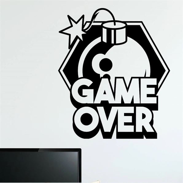 Game over Bomb - Wandtattoo