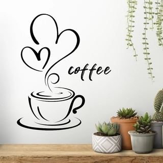 Wandtattoo Kaffeebecher