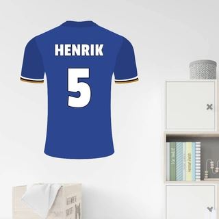 Chelsea FC. Spieltrikot Optionaler Text - Wandtattoo