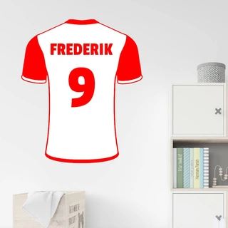 Bayern München Trikot Optionaler Text - Wandtattoo